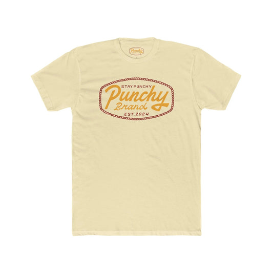 Stay Punchy Rope Logo Tee – Natural