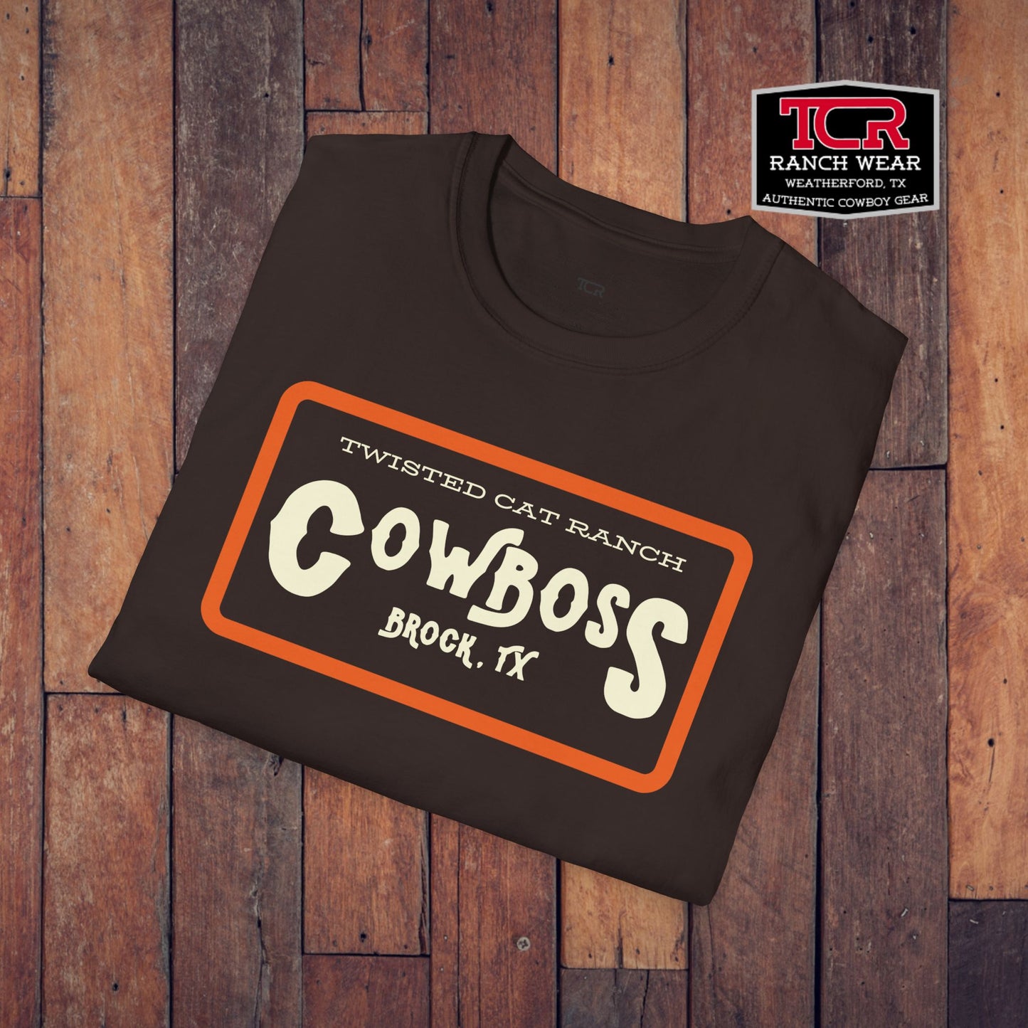 'Cowboss' T-Shirt - Twisted Cat Ranch