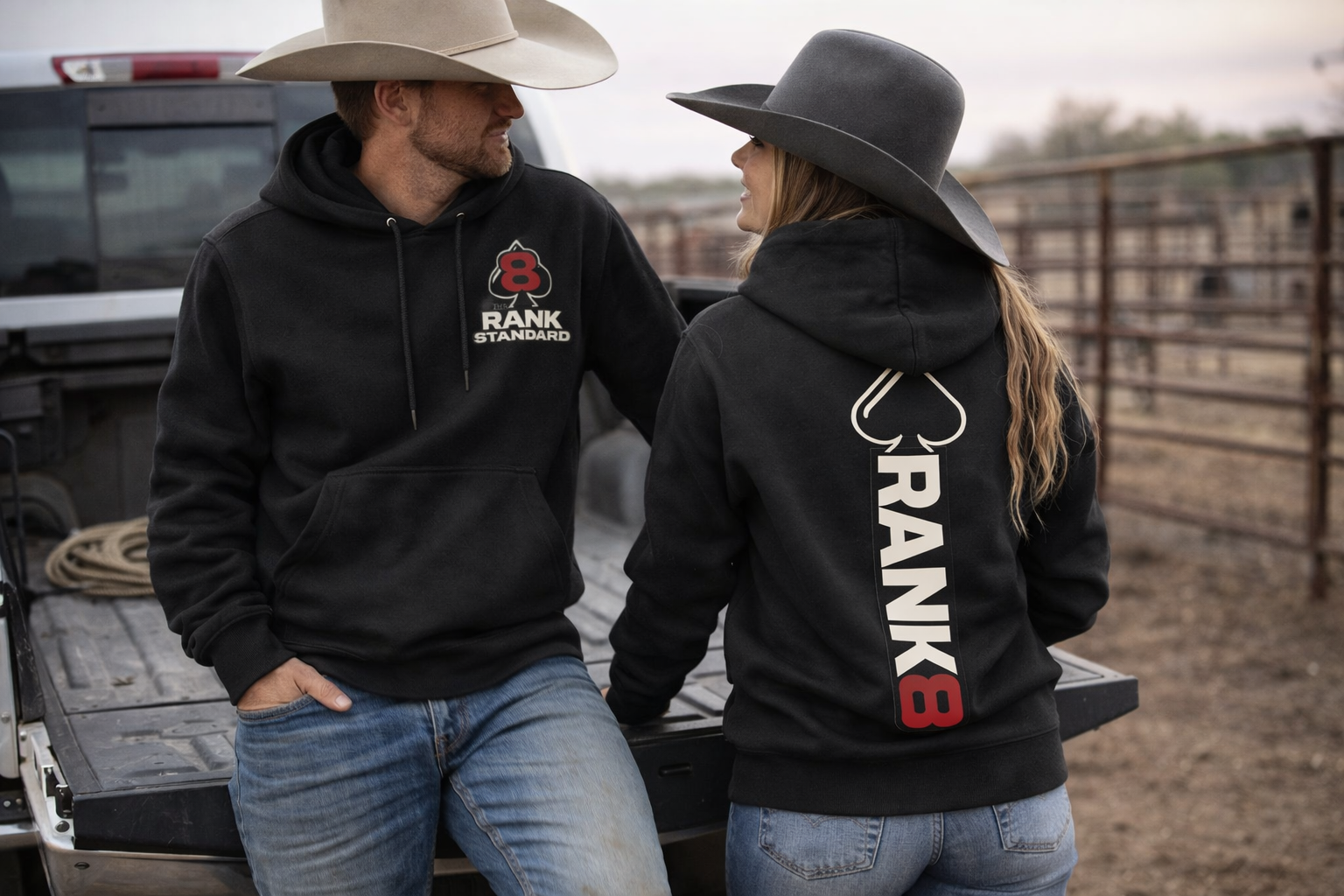 The Standing Eight Hoodie by RANK8 – TCR Ranch Wear