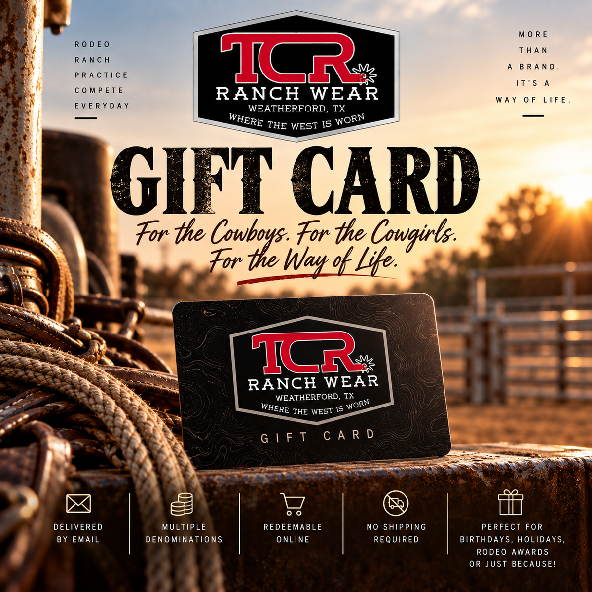 TCR Ranch Wear Gift Card