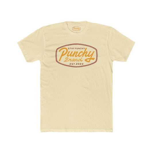 Stay Punchy Rope Logo Tee – Natural