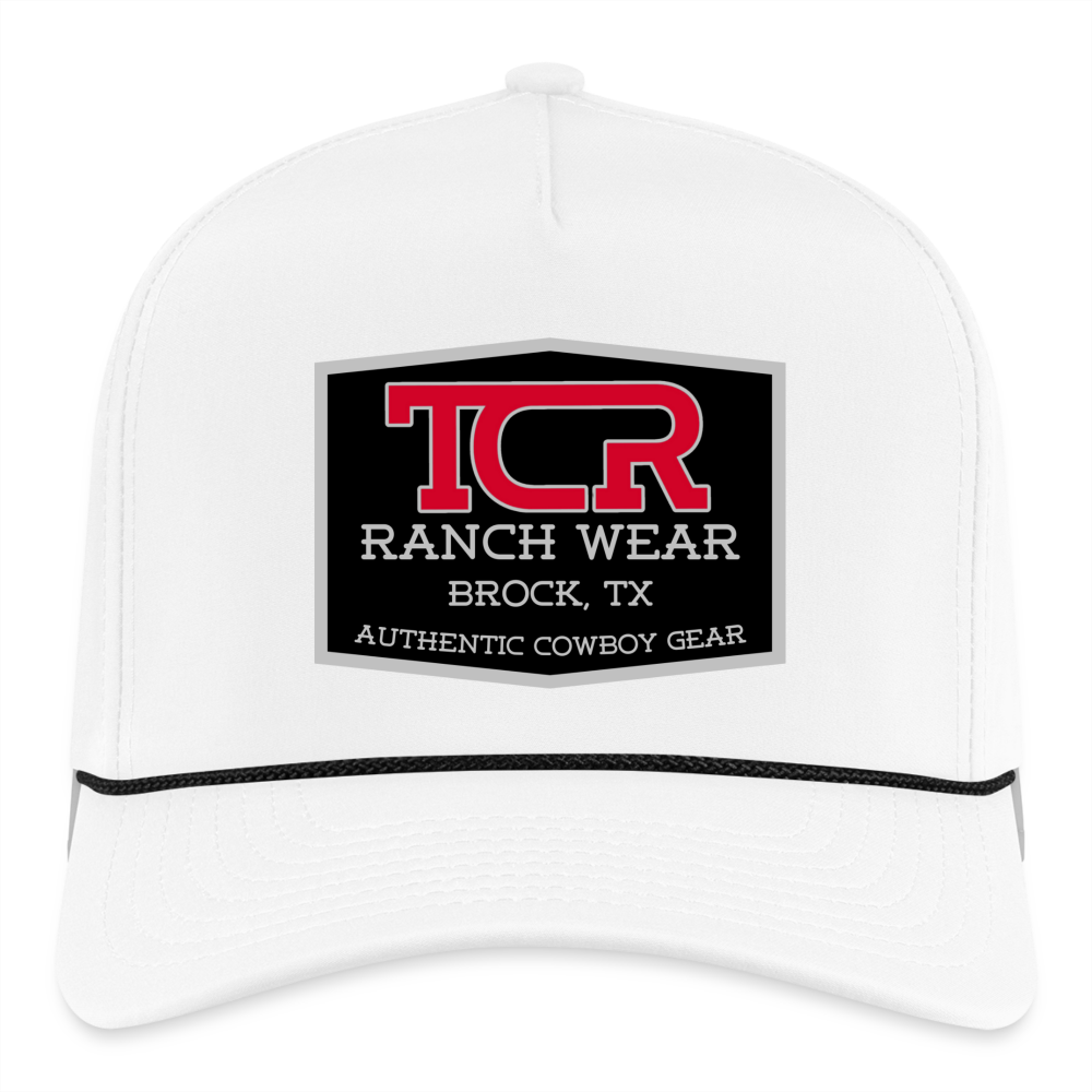 TCR Ranch Wear “Authentic Cowboy Gear” Rope Hat - white/black