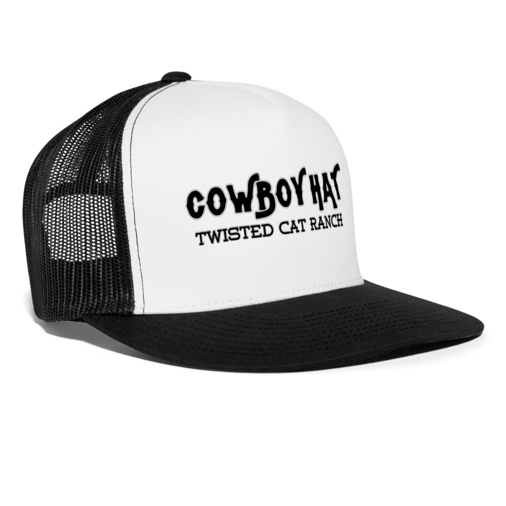 Trucker Cap - white/black