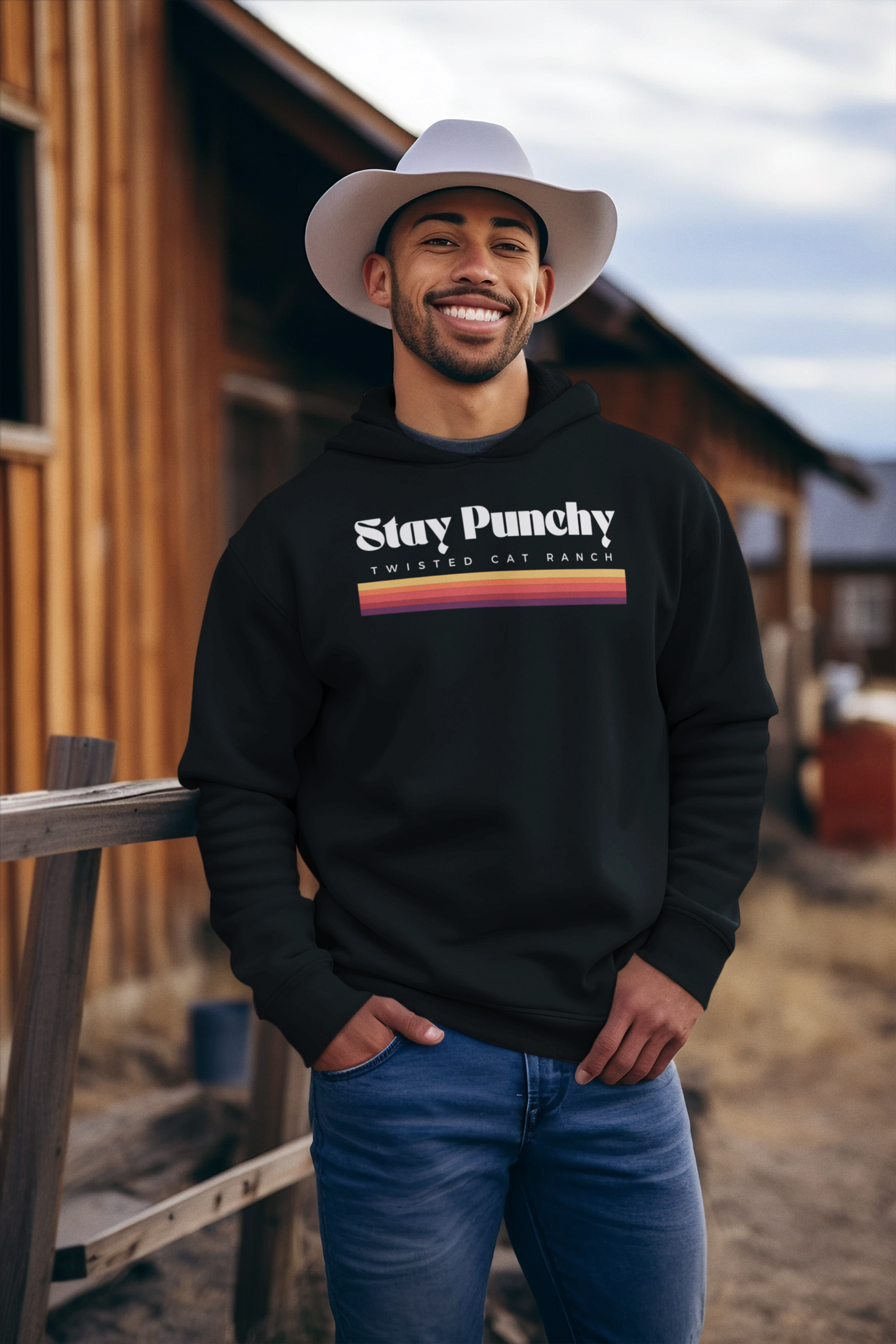 Stay Punchy Hoodie - Black