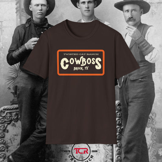 'Cowboss' T-Shirt - Twisted Cat Ranch