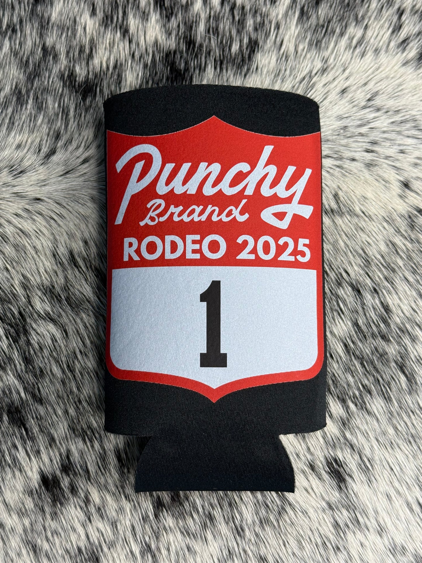 Punchy Brand Rodeo 2025 Slim Can Koozie