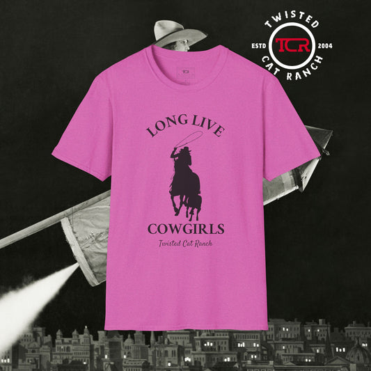 Long Live Cowgirls Tee - Heather Berry