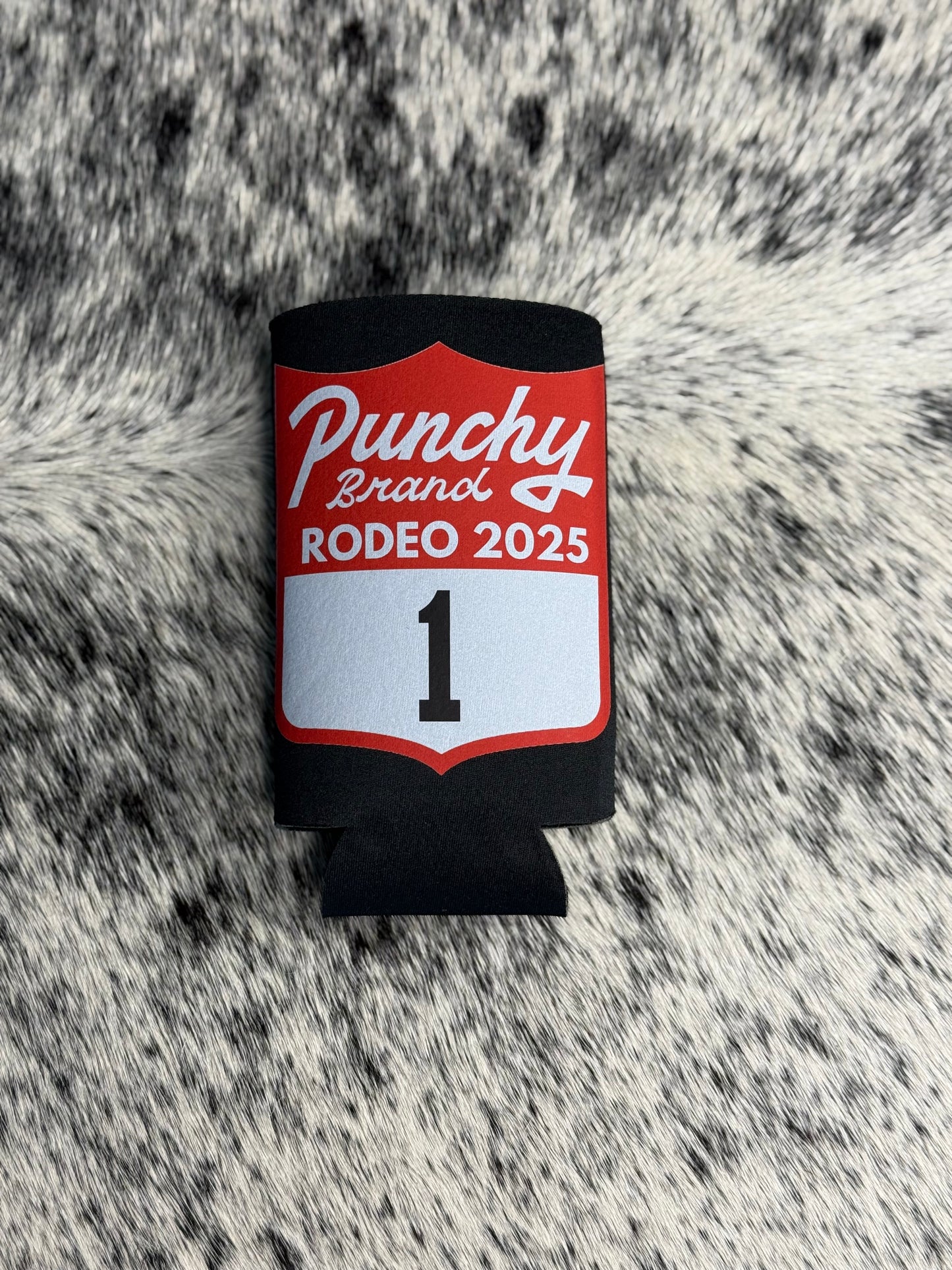 Punchy Brand Rodeo 2025 Slim Can Koozie