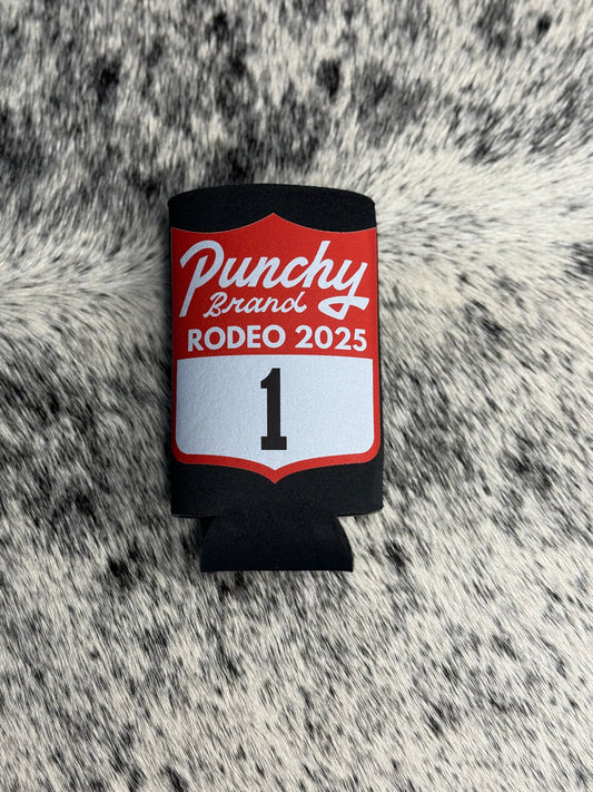 Punchy Brand Rodeo 2025 Slim Can Koozie