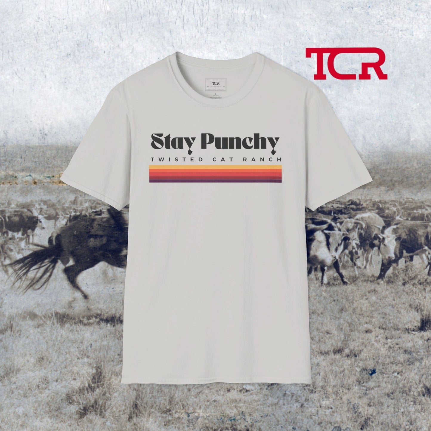 TCR Ranch Wear "Stay Punchy" Retro Tee