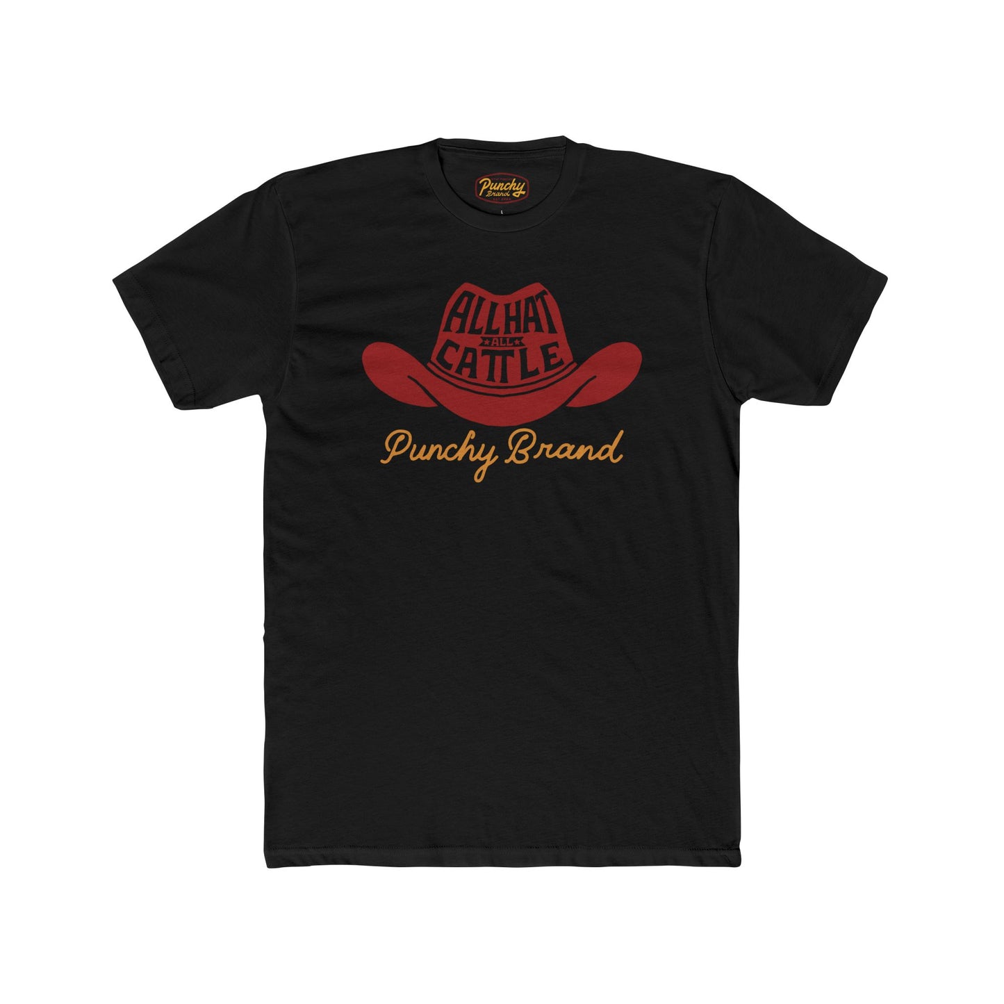 Punchy Brand™ “All Hat All Cattle” Tee – Black