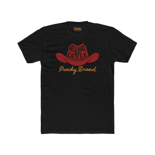 Punchy Brand™ “All Hat All Cattle” Tee – Black