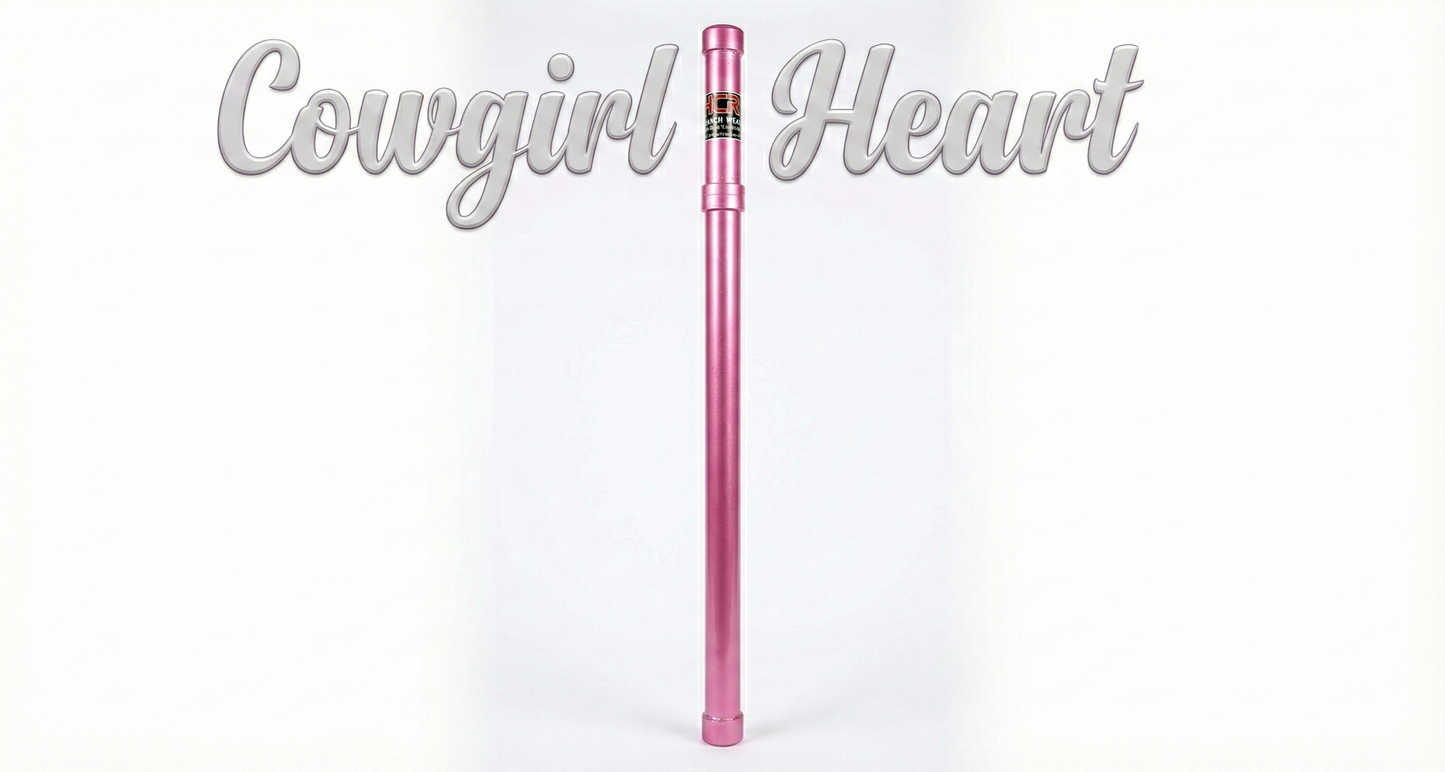 Cowgirl Heart — Berry Pink Goat String Tube