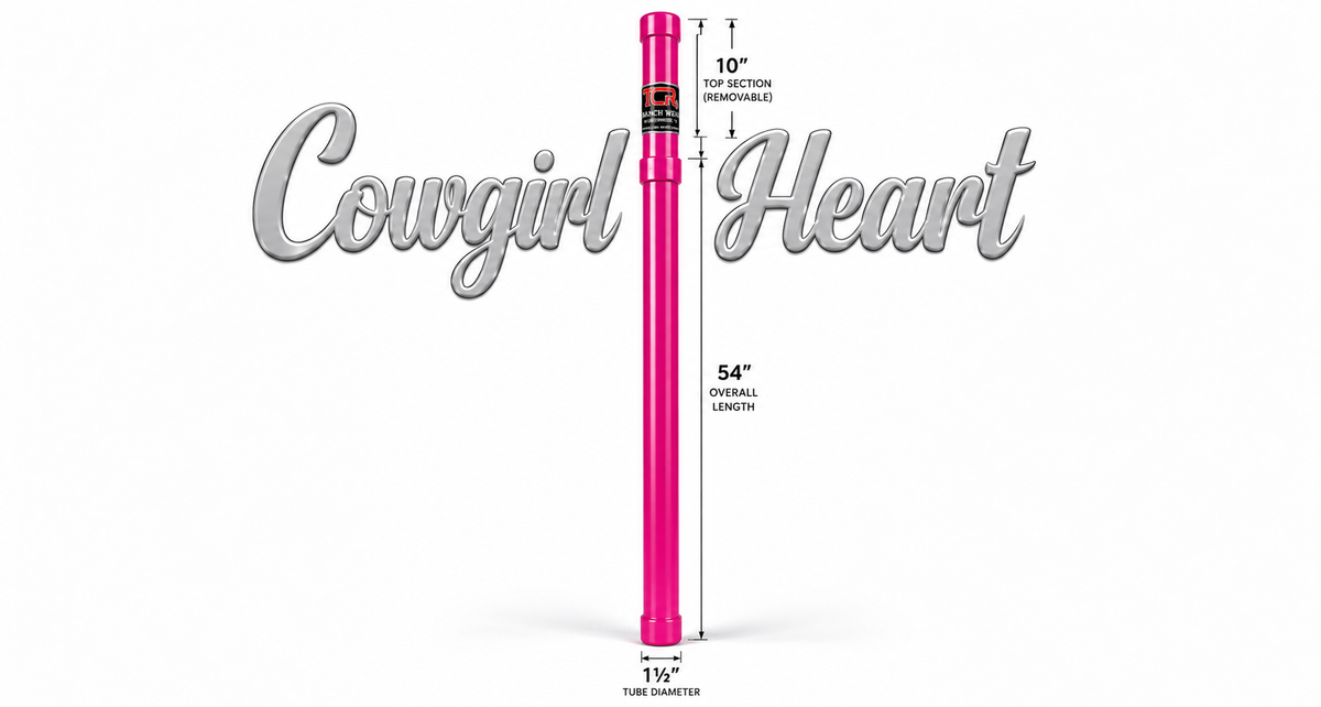 Cowgirl Heart — Berry Pink Goat String Tube