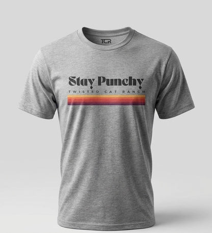 Stay Punchy Tee — Heather Gray