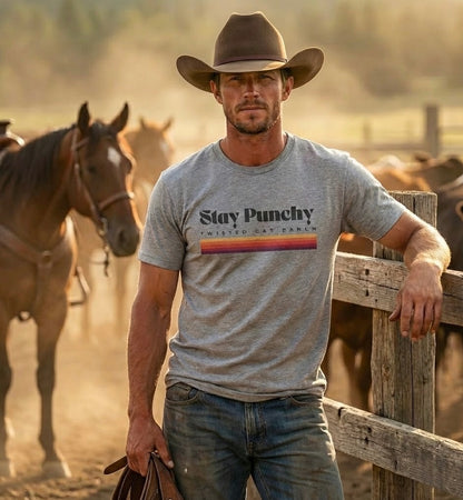 Stay Punchy Tee — Heather Gray