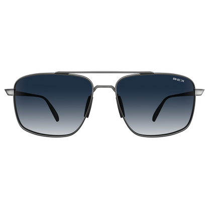 BEX Accel – Matte Silver / Sapphire