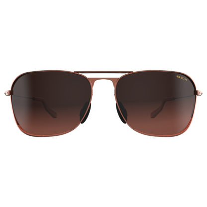 BEX Ranger Aviator Sunglasses – Rose Gold / Brown (RXBR)