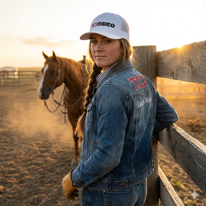TCR Rodeo Trucker Cap — White
